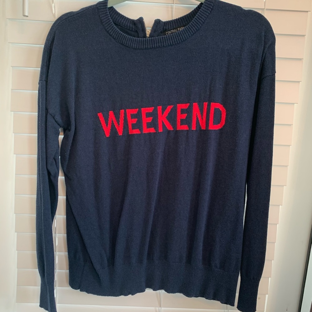 Navy blue “Weekend” shirt